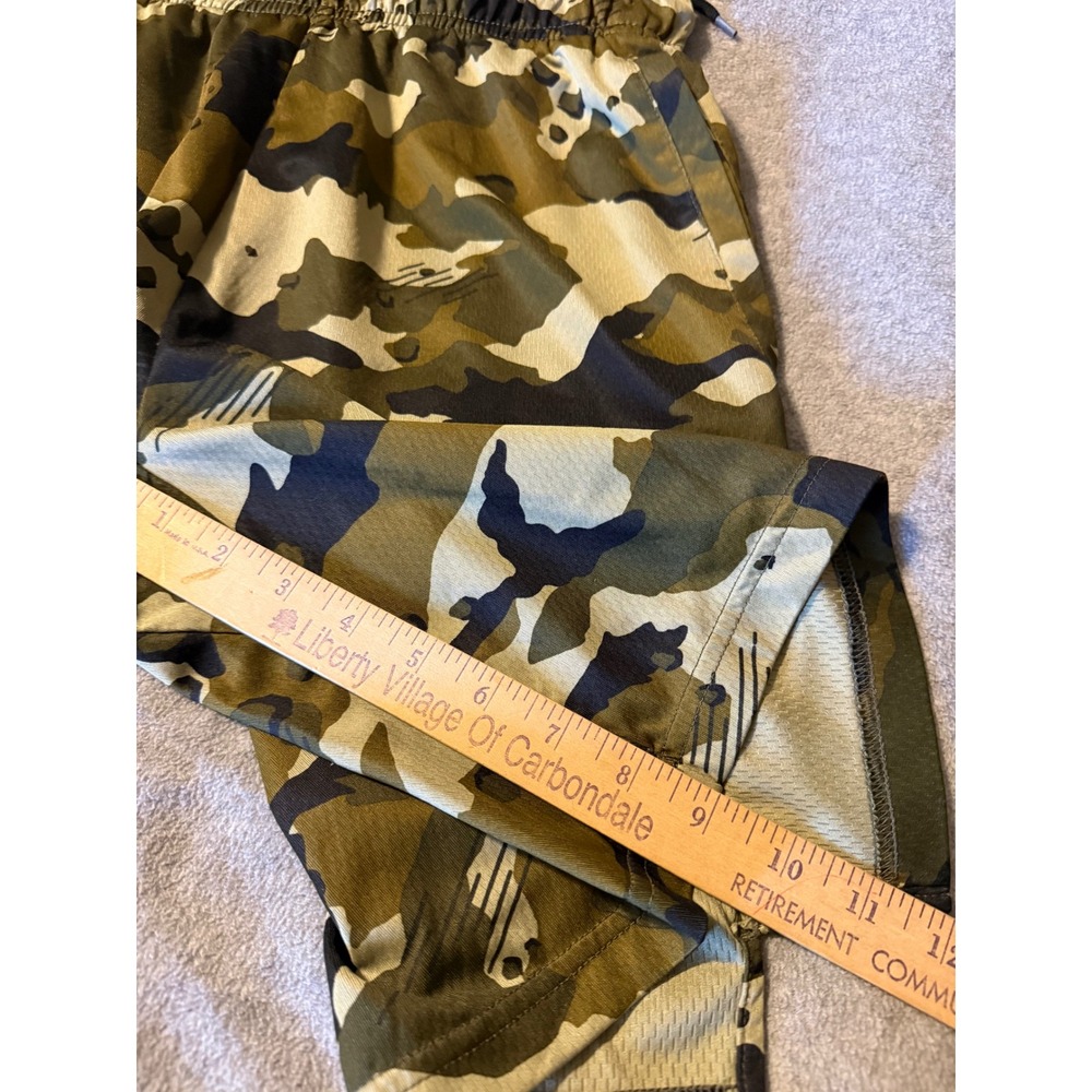 Nike Dri-FIT Mens Camo Athletic Shorts Green Camouflage Gym Training Small - Picture 9 of 9
